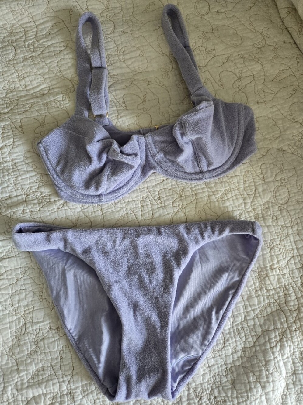 VS Set Underwire Bikini Set Med Light Purple Terry Soft Outer